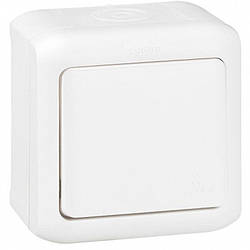 Forix зовнішній вимикач 1-клавішний IP44 10А білий, Legrand, 782360