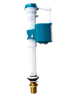 Клапан с латунной резьбой 1/2" наполнительный с нижним подключением для бачка унитаза "ROCO" (Испания)