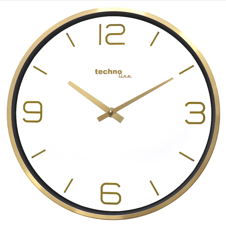Годинник Кухонний Кварцовий Настінний для дому Technoline WT7280 Gold (WT7280) Німеччина