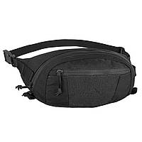 Сумка поясная Helikon-Tex Bandicoot Waist Pack-Cordura-Black,тактическая черная суммка на пояс кордура НАТО