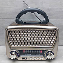 Радіоприймач з USB Everton RT-819 + ліхтарик +соняна батарея, фото 2