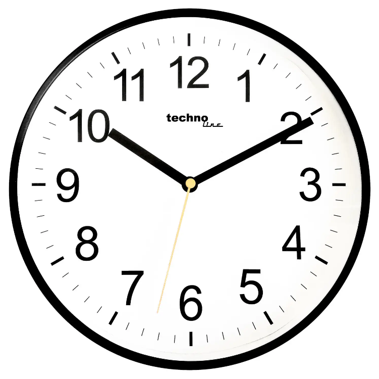 Годинник Кухонний Кварцовий Настінний для дому Technoline WT630 White/Black (WT630) Німеччина, фото 1