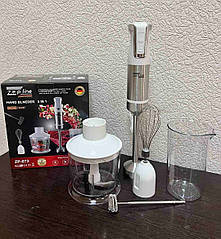 Заглибний блендер 5 в 1 Zepline ZP -073.Мощий Заглибний блендер 1500w.20 швидкостей +турбо.