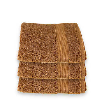 Рушник махровий для рук та обличчя 50х90 | Рушник від виробника "Королева Ночі" | Гірчичний