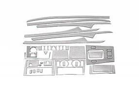 Накладки на панель під алюміній Hartman (1995-1997) для мерседес C-class W202 рр