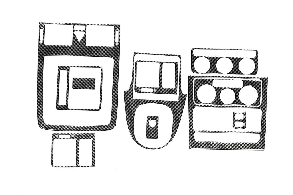 Накладки на панель Карбон для Volkswagen Touran 2003-2010 рр