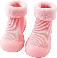 Носочки-ботиночки для малышей с не скользящей подошвой 2Life 20 21 12,5 см Розовый (n-9233) TN, код: 8098261