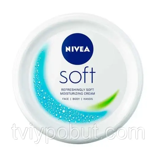 Освіжаючий зволожувальний крем NIVEA Soft для обличчя, рук і тіла 200 мл