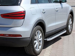 Бокові пороги BlackLine (2 шт алюміній) для Ауди Q5 2008-2017 рр, фото 1