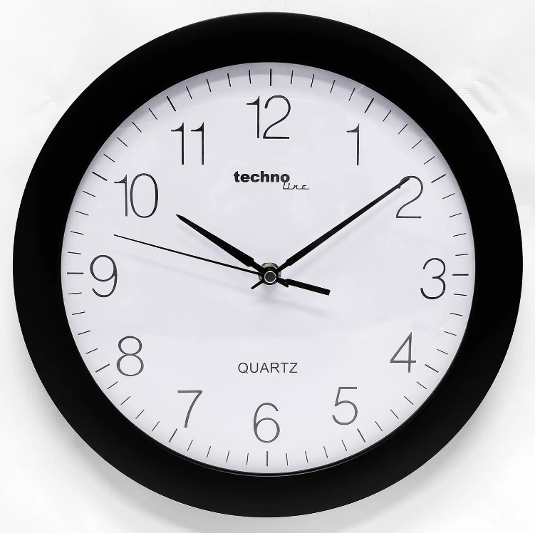 Годинник Кухонний Кварцовий Настінний для дому TechnolineWT7000 Black (WT7000 schwarz) Німеччина