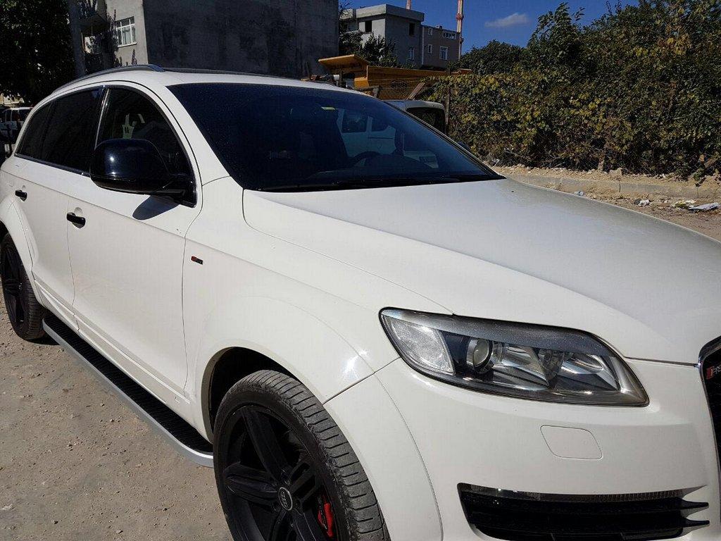 Бокові пороги Tayga (2 шт. Алюміній) для Ауди Q7 2005-2015 рр