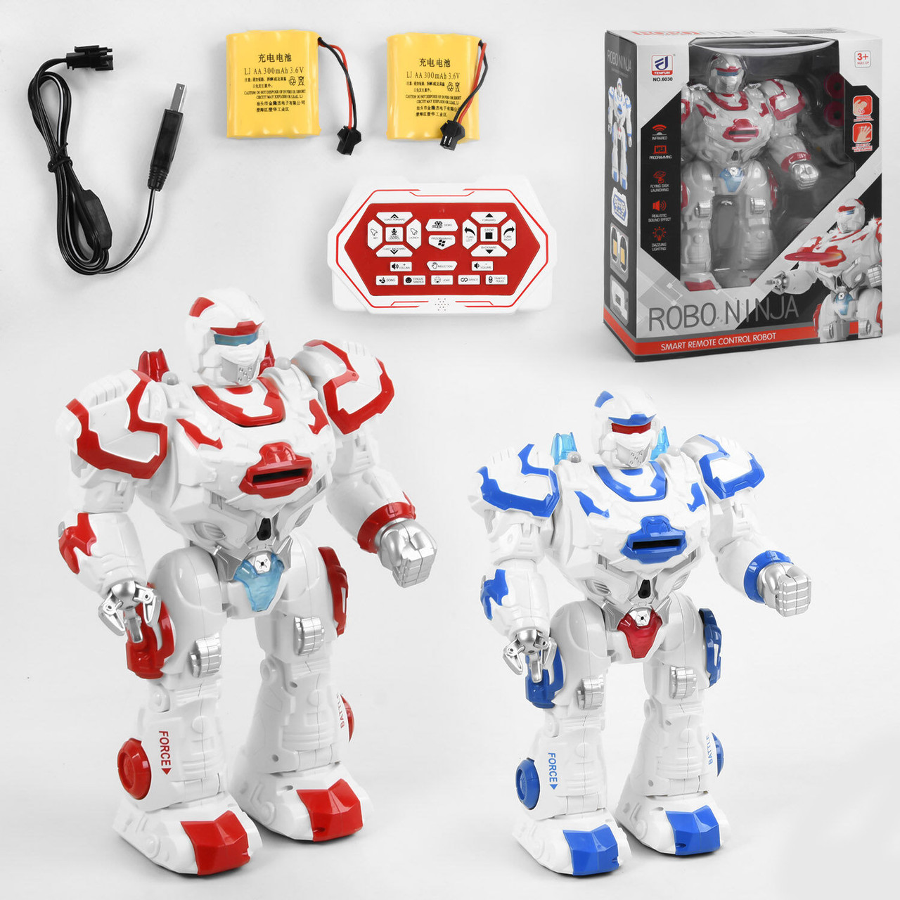 Бойовий робот на радіокеруванні 6030 сенсорне керування, 20 функцій, англійське озвучування, фото 1