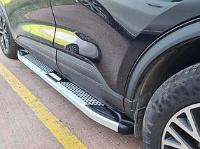 Бокові пороги Mevsim Grey (2 шт. Алюміній) для Lexus RX 2003-2009 рр