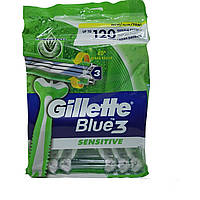 Gillette Blue 3 Sensitive,одноразовые станки 12шт.