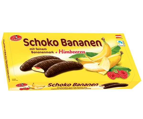 Цукерки банан у шоколаді Schoko Bananen, 300 г, Німеччина, суфле в шоколаді, фото 1
