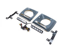 Накладки на фари з LED (5 діодів комплект) для мерседес G сlass W463 1990-2018рр