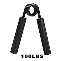 Еспандер кистьовий 45 кг (100LB) з накладками, чорний