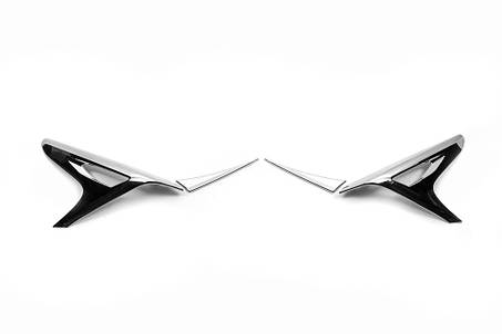 Накладки на стопи (2 шт ABS) для Lexus NX 2014-2021 рр, фото 1