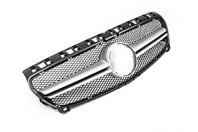 Передня решітка AMG Silver (2012-2015) для мерседес A-сlass W176 рр