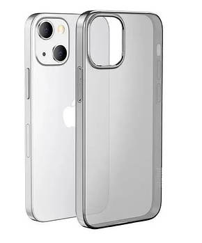 Чохол Hoco Light Series для iPhone 14 Plus Прозоро-чорний