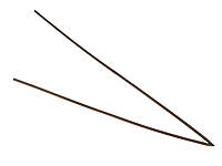 Кембрик термоусадочный 100 см, d= 5 коричневый