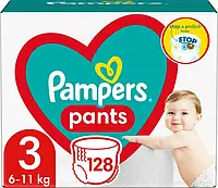 Подгузники - трусики Pampers Pants Размер 3  / 6-11 кг/  128 шт