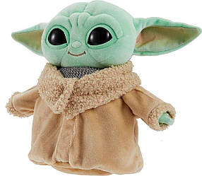 Плюшева іграшка Грогу в кольчузі Бескар Star Wars Grogu Plush HNT53