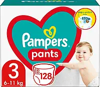 Подгузники - трусики Pampers Pants Размер 3 (6-11 кг) 128 шт
