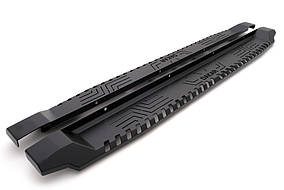 Бокові пороги Dakar V1 без LED (2 шт метал) для Mitsubishi L200 2006-2015 рр