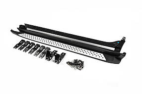 Бокові пороги ОЕМ V3 (2 шт. алюміній) для бмв X4 F-26 2014-2018 рр