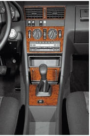 Накладки на панель (1993-1995) Карбон для мерседес C-class W202 рр