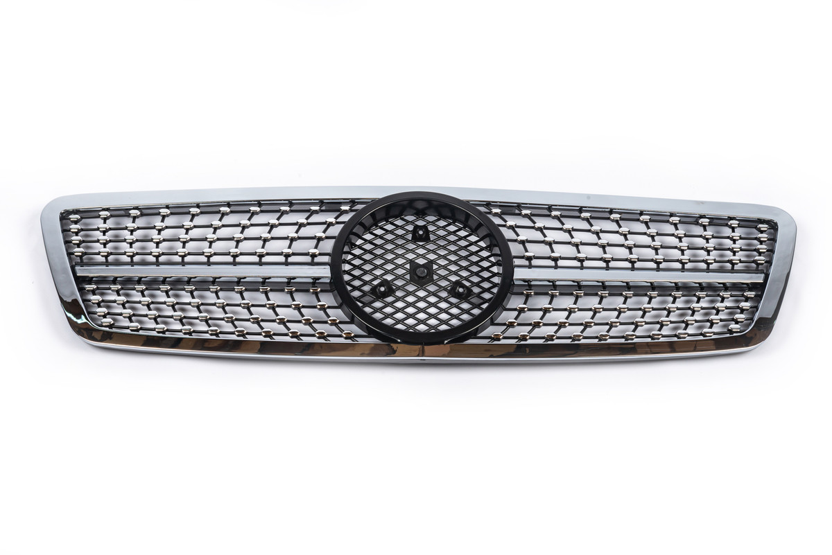 Передня решітка Diamond Silver для мерседес C-class W203 2000-2007рр