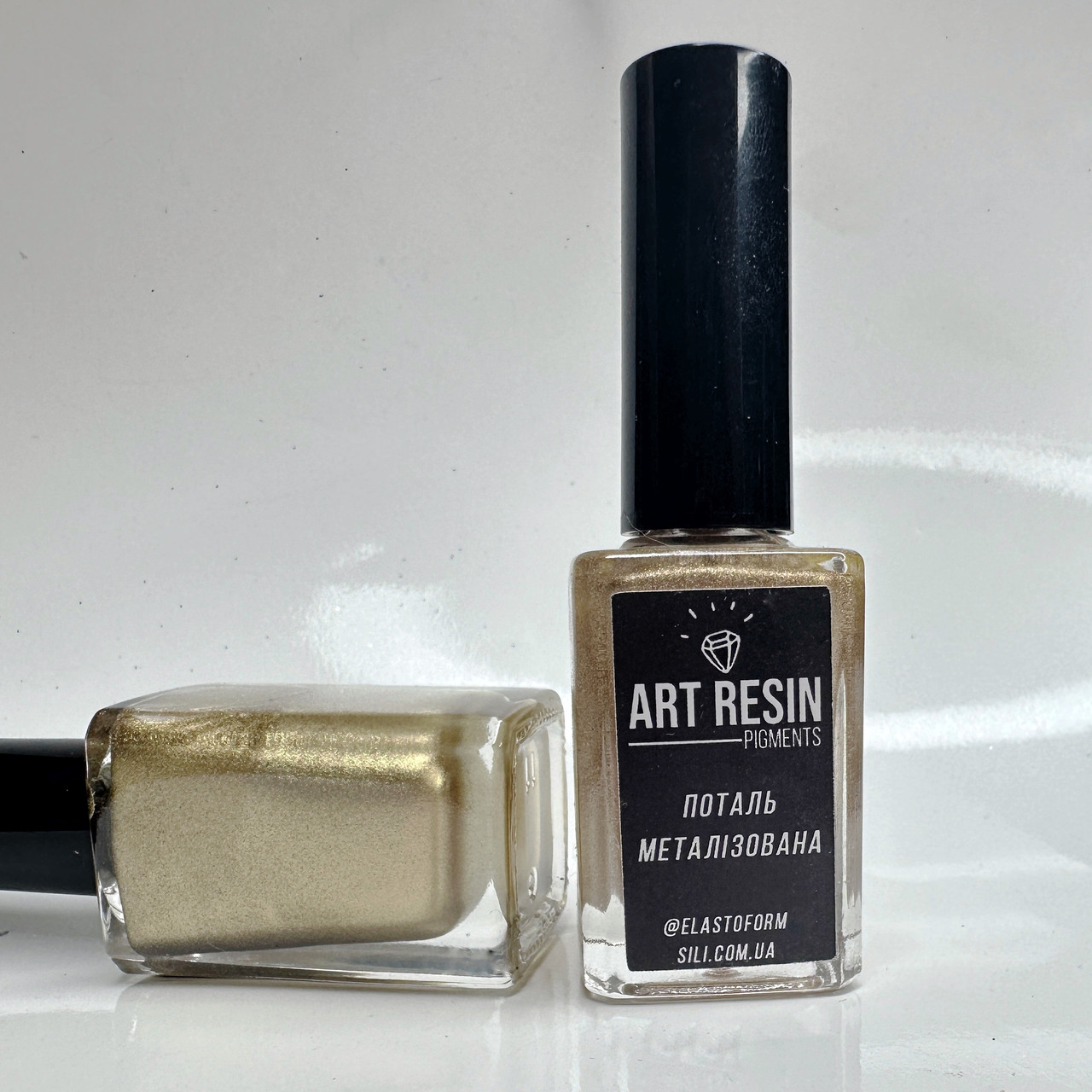 Поталь металізована, колір «Золоте сяйво», #70,  Art Resin. Супернасичена. Уп.12 мл