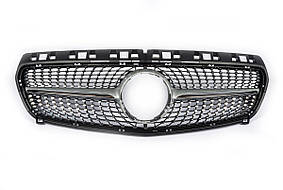 Передня решітка Diamond Silver (2012-2015) для мерседес A-сlass W176 рр