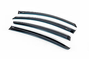 Вітровики з хром молдингом Allspace LWB (4 шт HIC) для Volkswagen Tiguan 2016-2023 рр