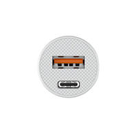 Автомобільний зарядний пристрій Havit HV-CC2022 USB+Type-C 20W білий, фото 3