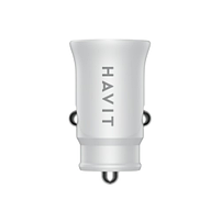 Автомобільний зарядний пристрій Havit HV-CC2022 USB+Type-C 20W білий, фото 4