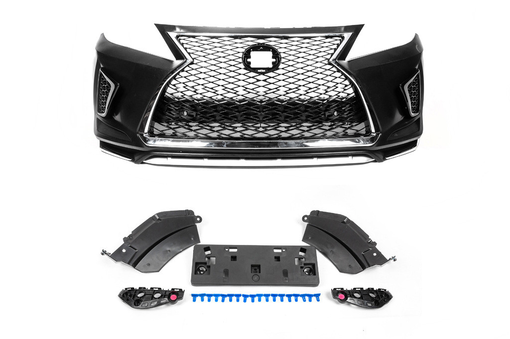 Передній бампер (дизайн F-Sport 2021 року) 2009-2015 з LED фарами (дизайн 2021) для Lexus RX рр