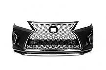 Передній бампер (дизайн F-Sport 2021 року) 2009-2015 з LED фарами (дизайн 2021) для Lexus RX рр, фото 5