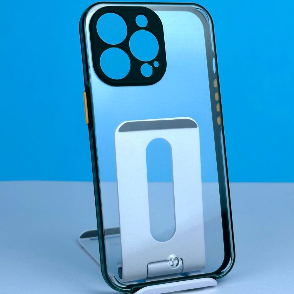 Накладка Totu Transparent з закритою камерою IPhone 11 Pro Max Зелений
