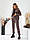 Жіночий стильний велюровий костюм на хутрі з блискавкою (Розмір 42-44,46-48,50-52,54-56), Мокко, фото 5