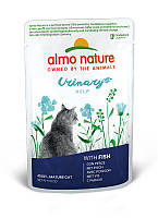Влажный корм Almo Nature Holistic Urinary Help для профилактики мочекаменной болезни у котов с рыбой 70 г