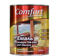 Эмаль "Comfort" для пола ПФ-266 0,9 кг красно-коричневая