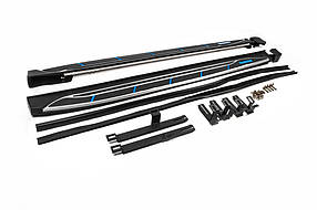 Бокові пороги OEM V4 (2016-2018 2 шт алюміній) для Toyota Rav 4 рр