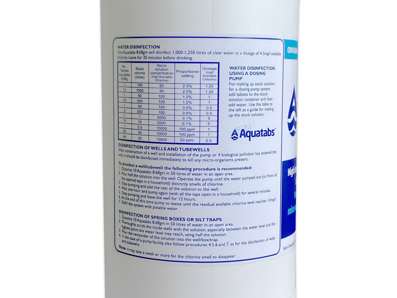 Таблетки для дезинфекции воды Aquatabs Акватабс (60 штук по 8,68 г) - фото 5 - id-p2036728664