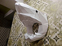 Набір паперкрафт для створення 3Д фігури оригамі конструктор із картону паперу Papercraft Голова акули