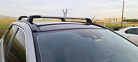 Поперечний багажник на інтегровані рейлінги Strong (2 шт) Чорний для Toyota Rav 4 2019- рр