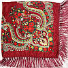 Хустка в народному стилі "Квіти Полісся" Бордова 616002, фото 3