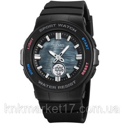 Чоловічий кварцовий цифровий годинник Skmei 2125BK Black, фото 1