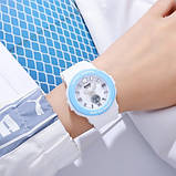 Чоловічий кварцовий цифровий годинник Skmei 2125WT White, фото 4